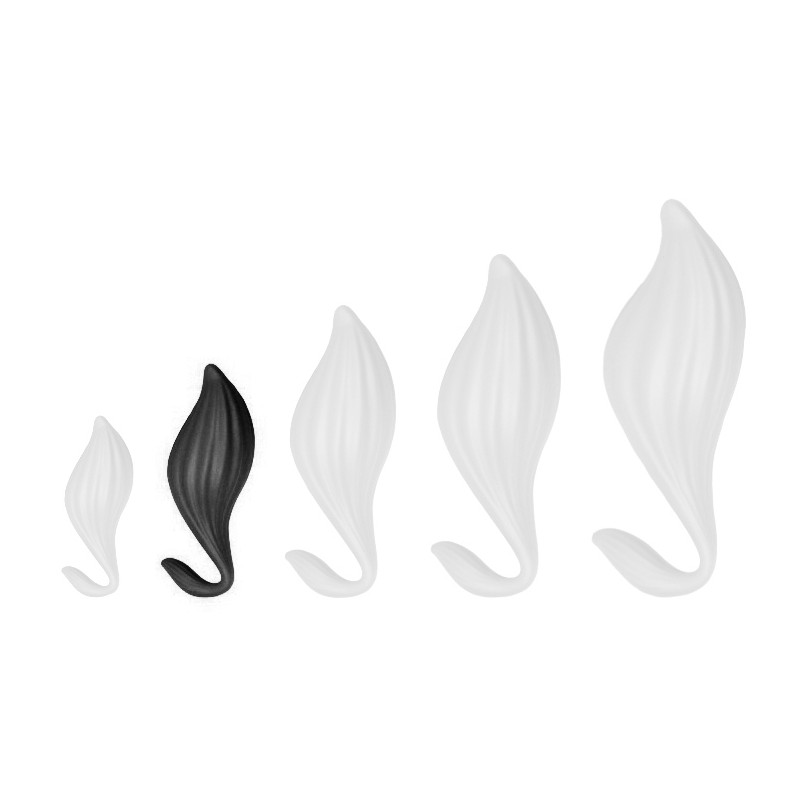 DarkSil Plug Silicone Bulby M 14 x 7cm Noir